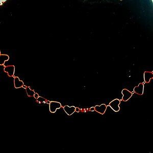 Puravida Heart Chain Choker Necklace 9 inch (New)